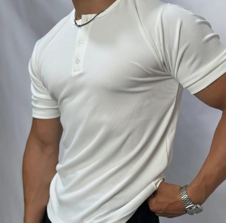 Short sleeves Henley shirt