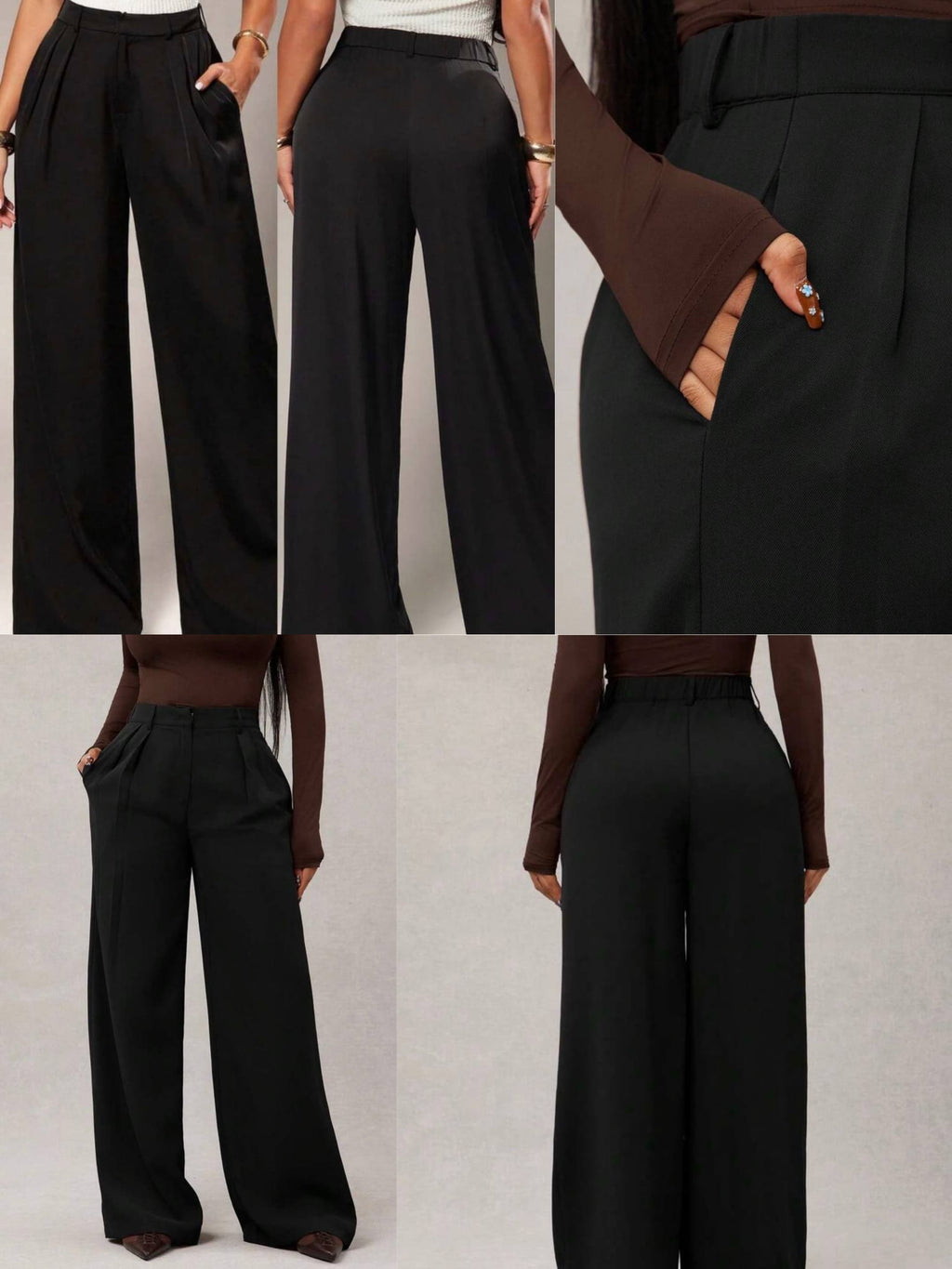 Pantalon Carla – Taille Haute • Coupe Large Confort