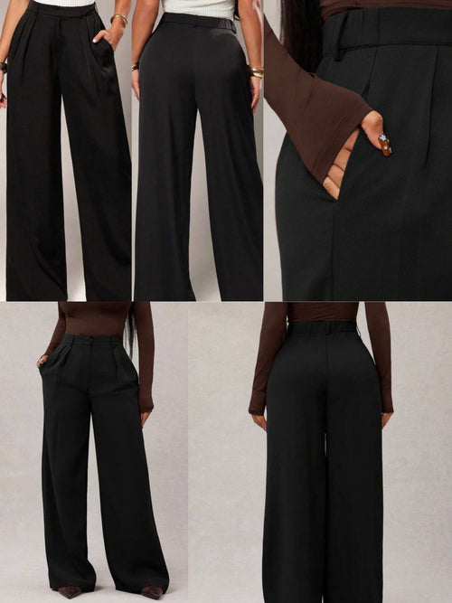 Pantalon Carla – Taille Haute • Coupe Large Confort
