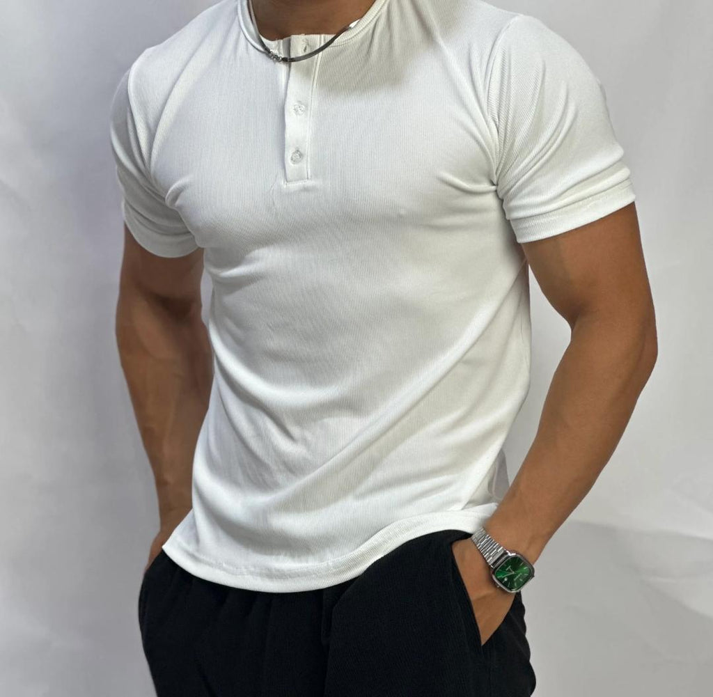Short sleeves Henley shirt